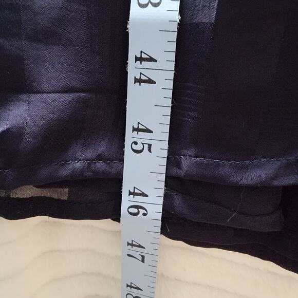 Anthropologie Navy Floral Embroidered Maxi Dress Sleeveless Boho US 8 - Picture 9 of 11